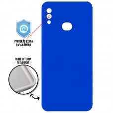 Capa para Samsung Galaxy A10s e M01s - Case Silicone Cover Protector Azul